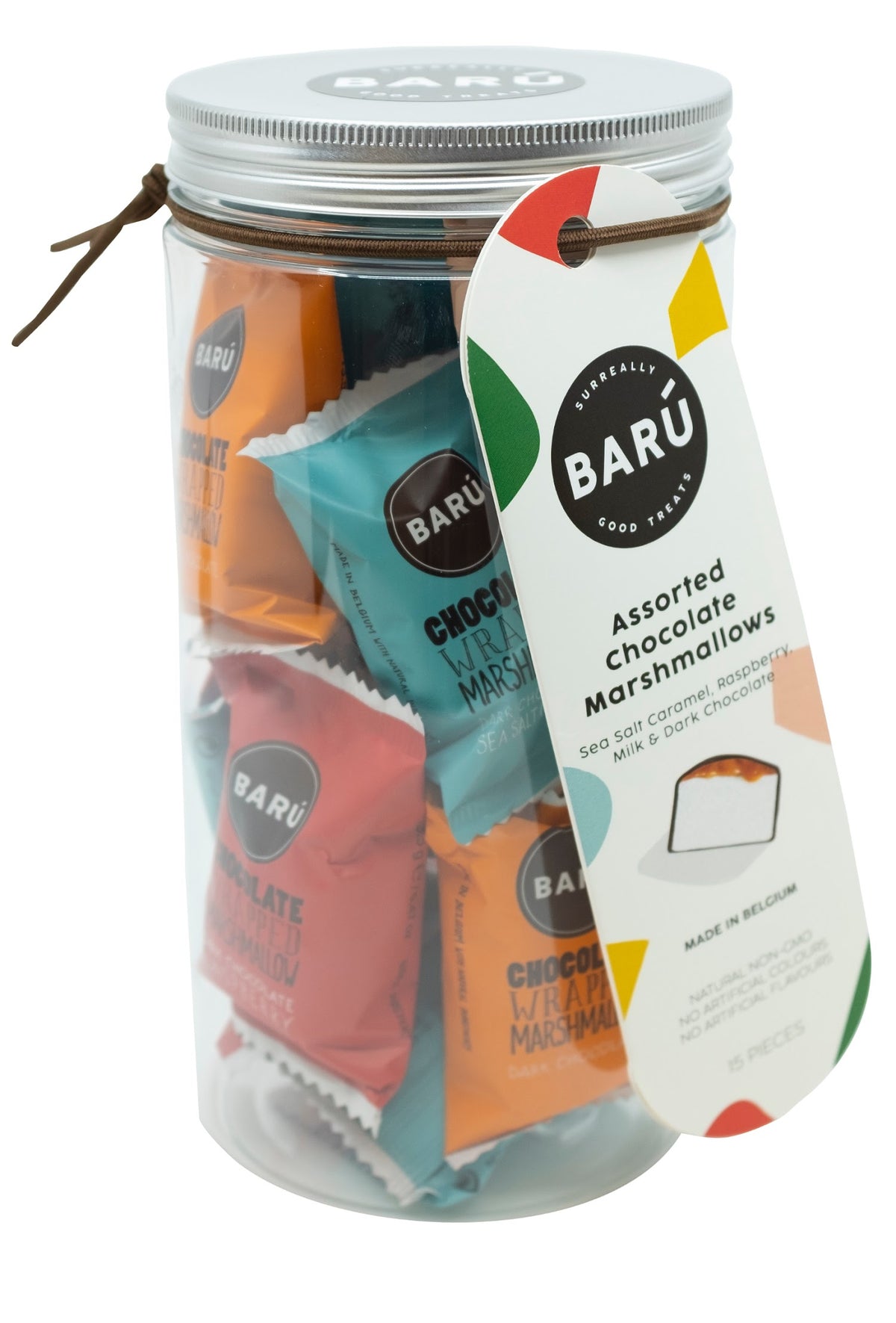 Assorted marshmallows gift jar (Baru)