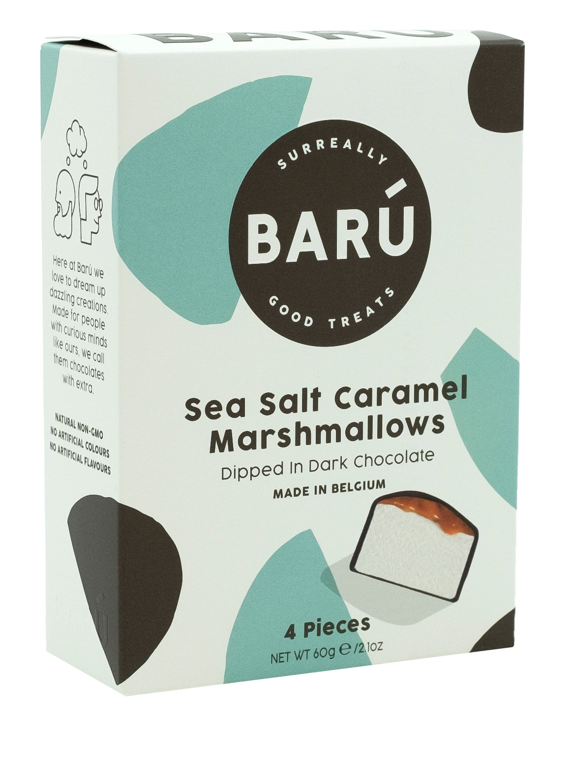 Caramel Fleur de Sel dark marshmallows (Baru)