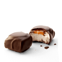 Caramel Fleur de Sel dark marshmallows (Baru)
