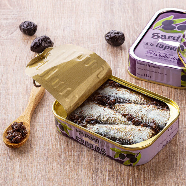 Sardines met tapenade